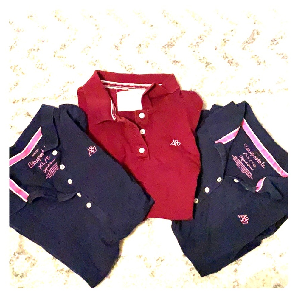 COPY - 🌟THREE women’s Aeropostale short sleeve polos🌟